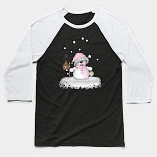 Schneemann Kind Baseball T-Shirt